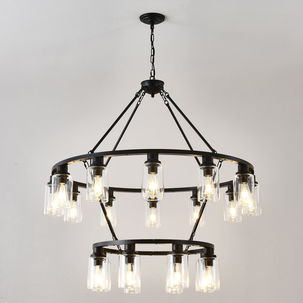 20-Light 2 Tier Chandelier