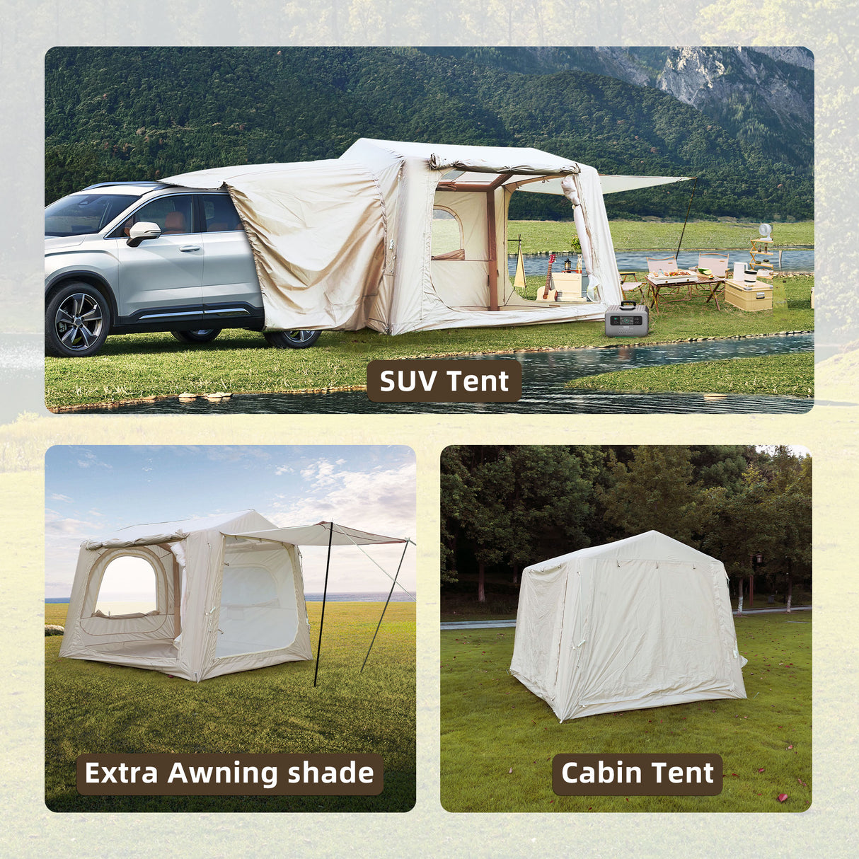 Inflatable 4-8 Person Waterproof Camping Tents