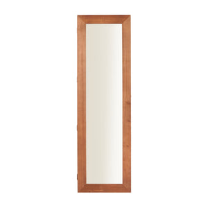Jewelry Armoire Organizer With Full Length Mirror, Wall Mounted Lockable Cabinet With LED Light