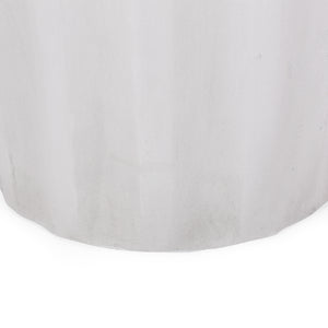 Outdoor Lightweight Concrete Side Table, Antique White