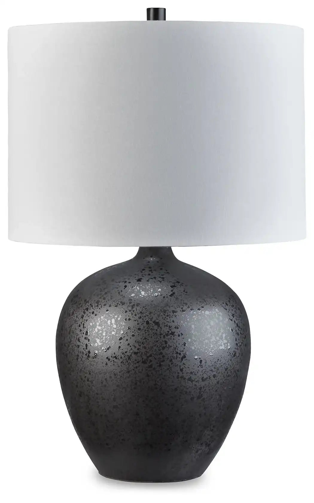 Ladstow - Ceramic Table Lamp - Black - Best Buy Furniture