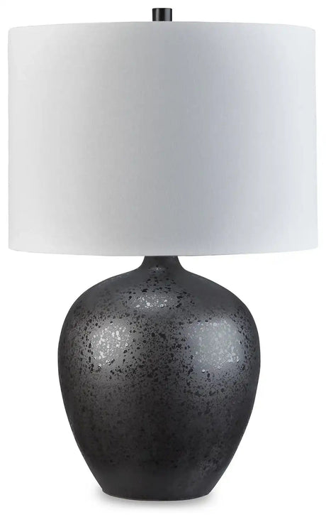 Ladstow - Ceramic Table Lamp - Black - Best Buy Furniture