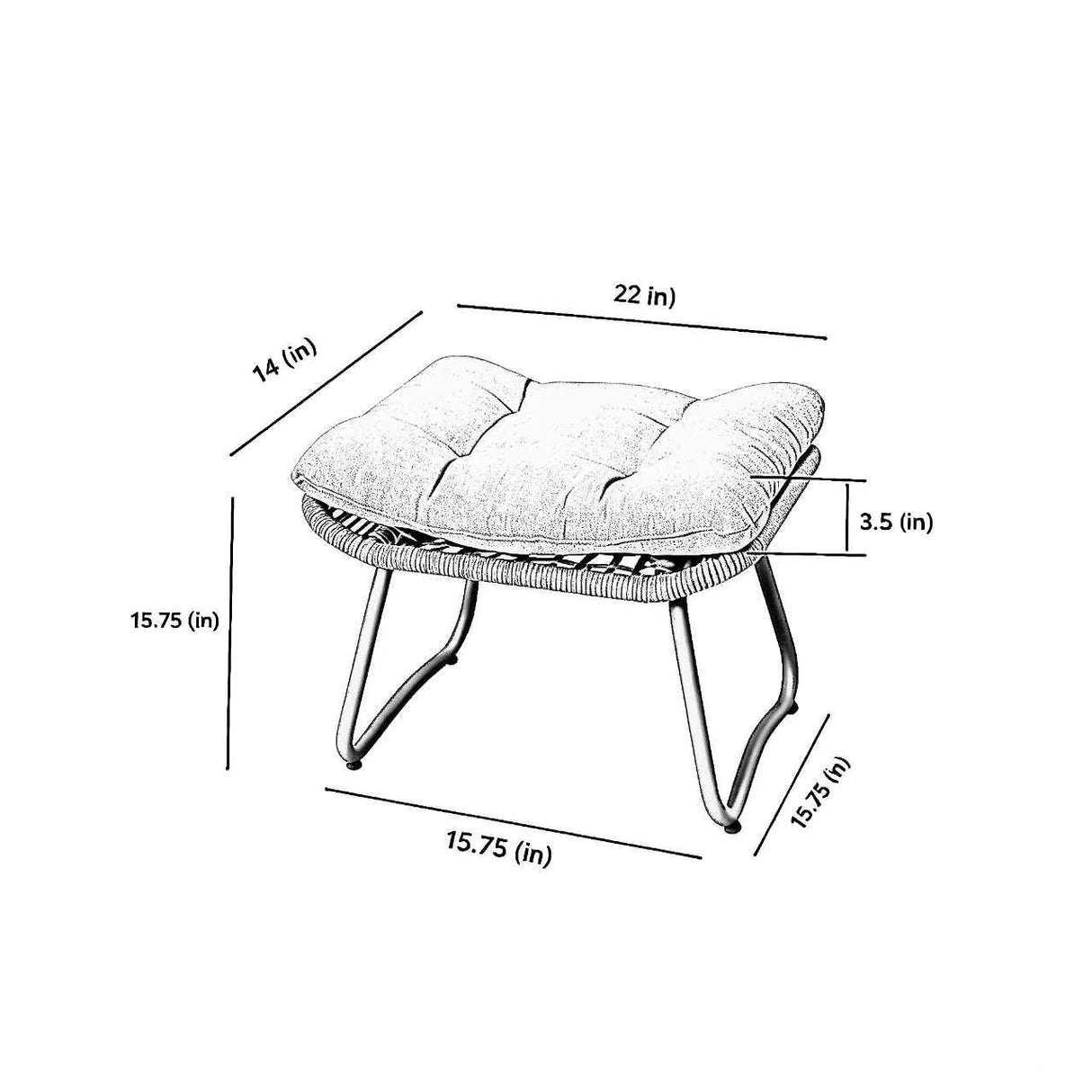 3-Piece Patio Furniture Set