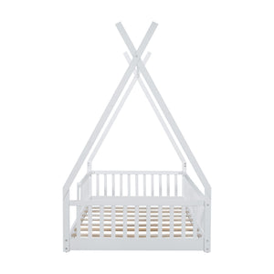 House Shaped Design Bed With Fence