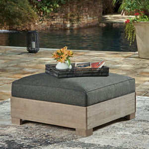 Citrine Park - Ottoman With Cushion - Brown - Best Buy Furniture