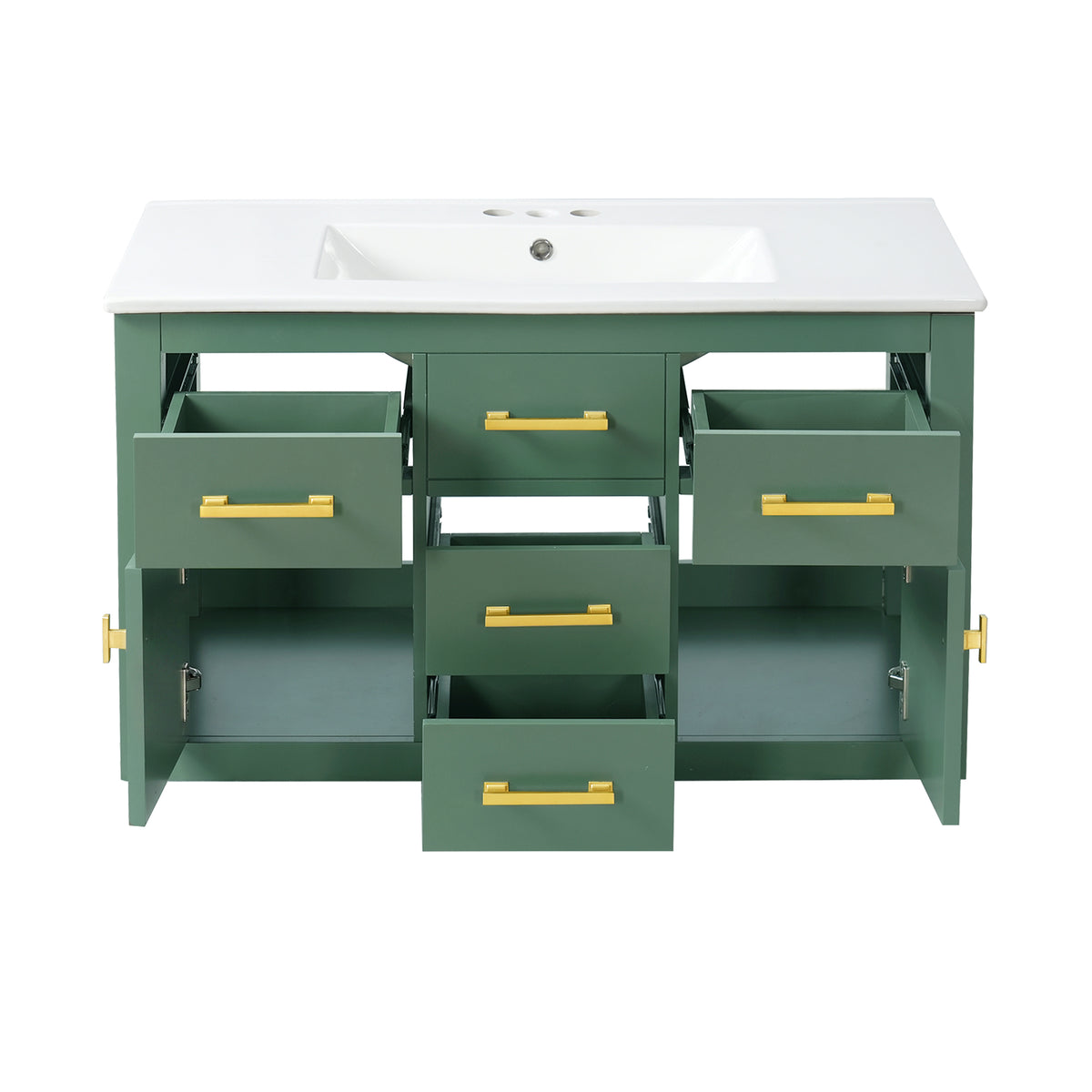 36'' Wall Mounted Bathroom Cabinet – French Style Bathroom Vanity