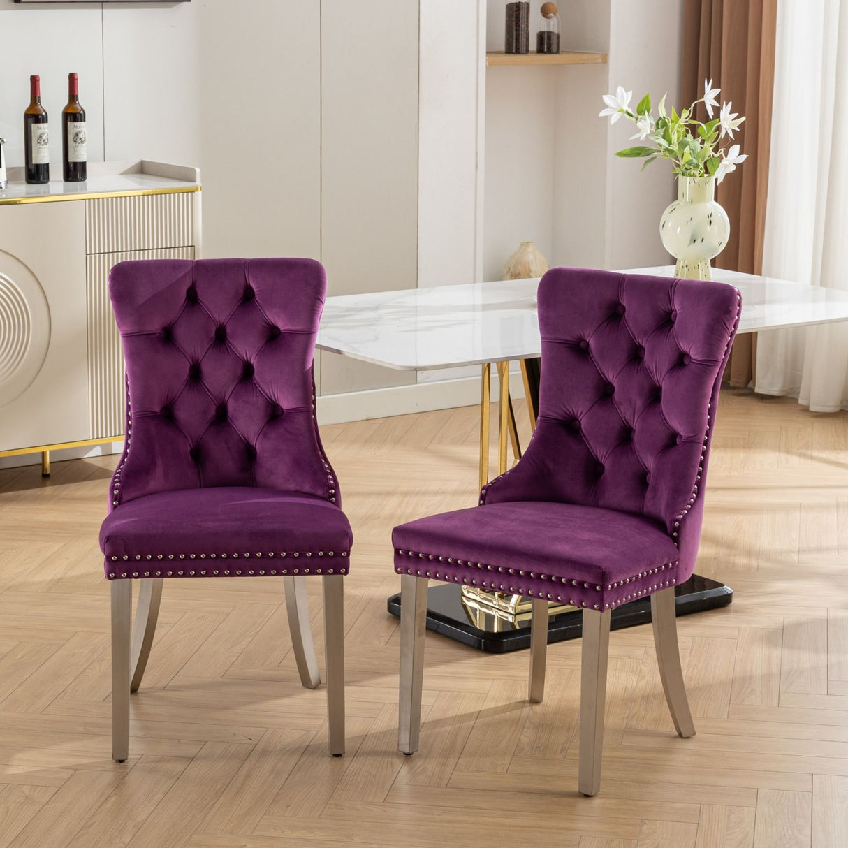 Nikki - Contemporary Upholstered Dining Chair (Set of 2)