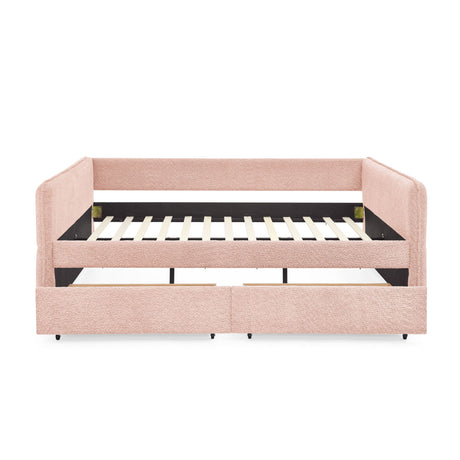 Upholstered Daybed & 2 Drawers