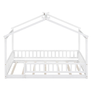 Bed House Bed Frame With Fence