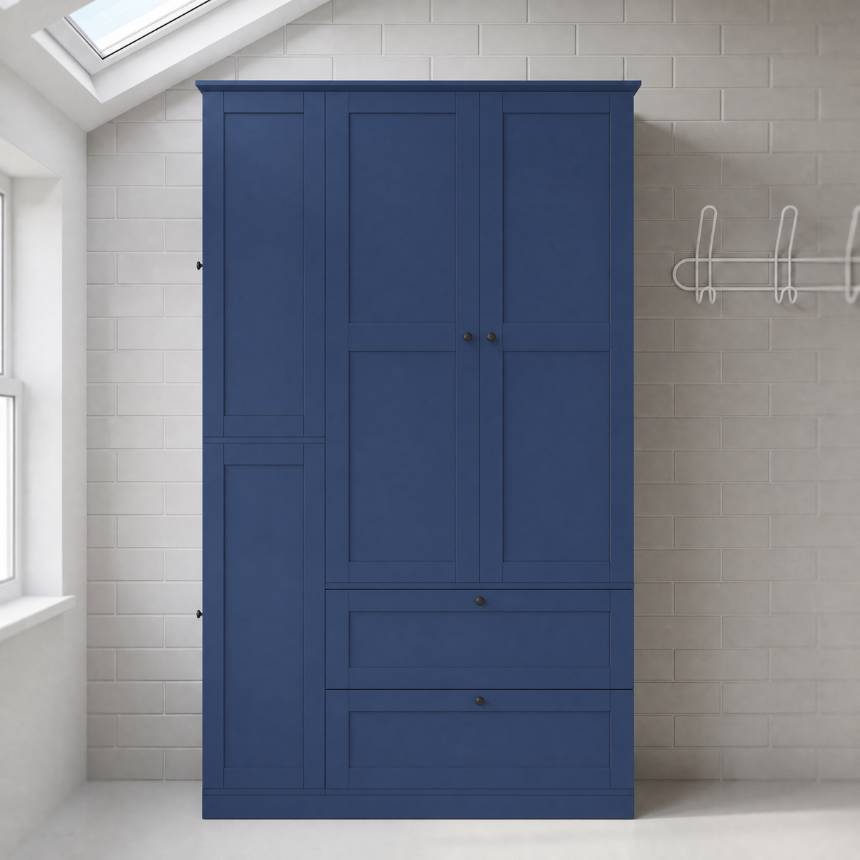 TOPMAX 73.6" Tall Farmhouse Kitchen Pantry Cabinet with 8 Shelves