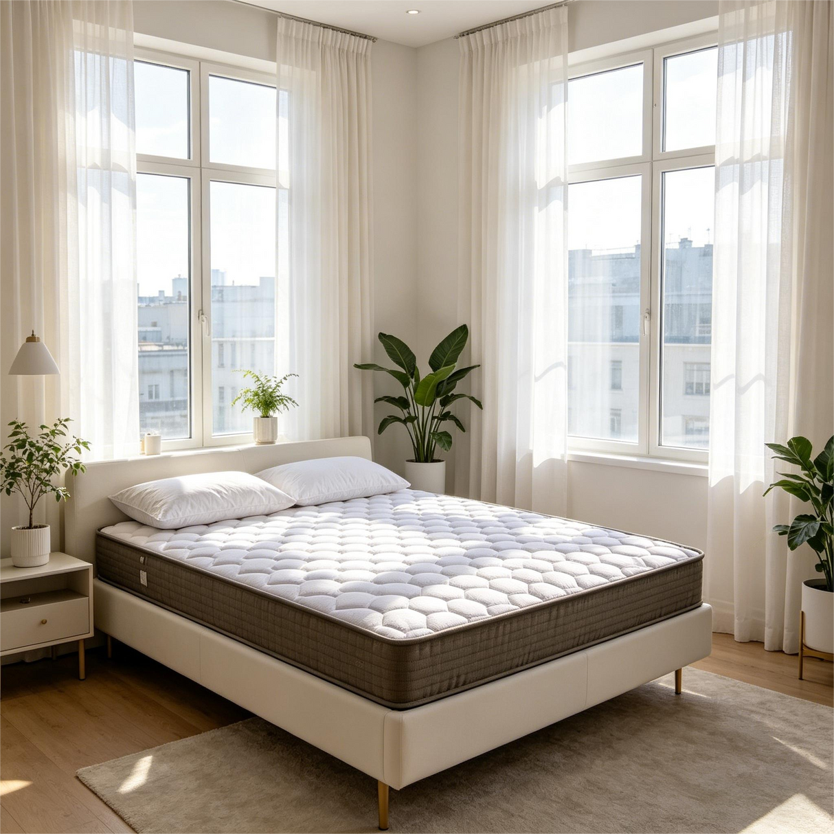 6 Inch Soft-Medium Firmness Pocket Spring Mattress - Twin Size