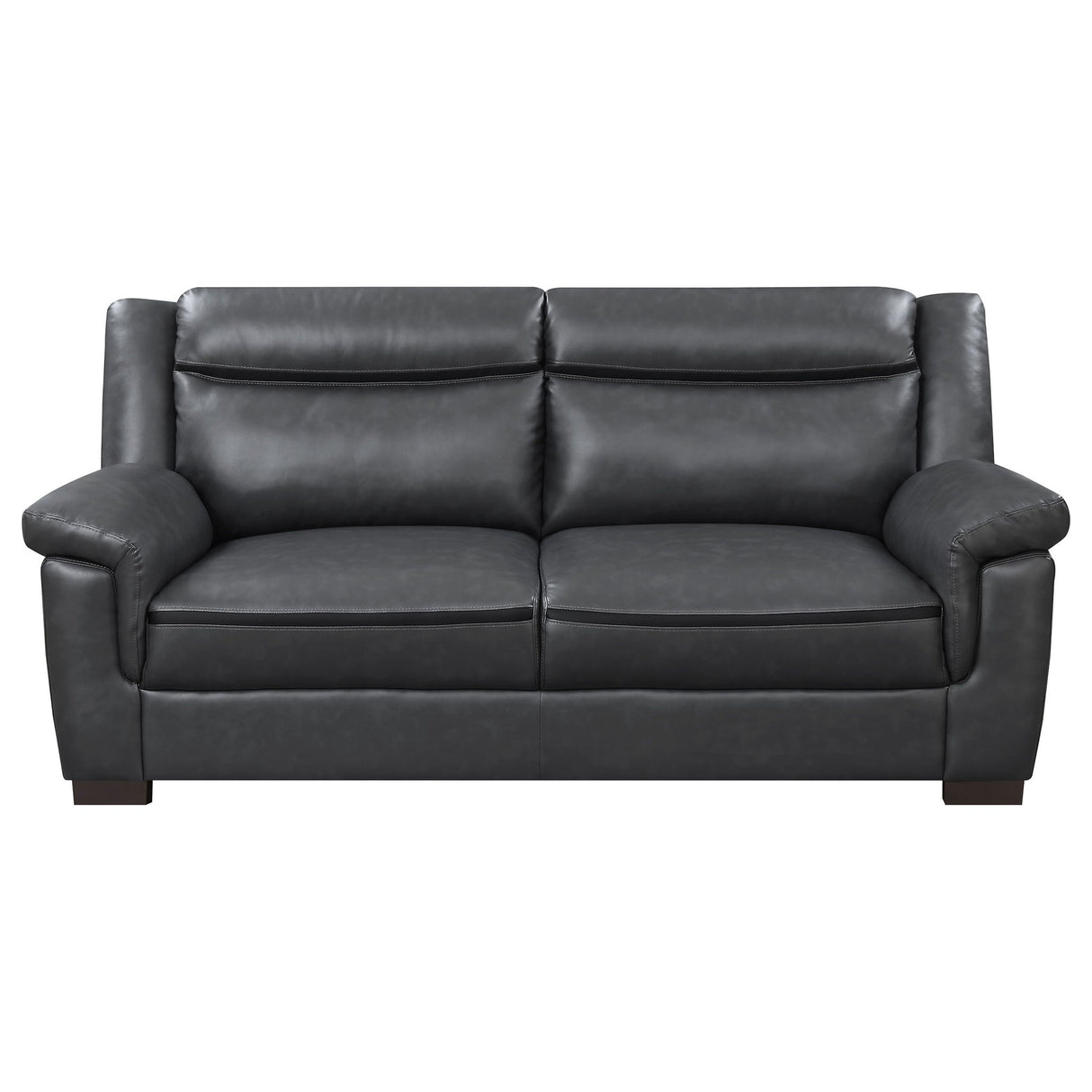 Borden - 2 Piece Living Room Set With Smooth Upholstery - Gray