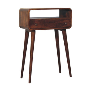 Solid Wood Chestnut Nordic Style Console Table