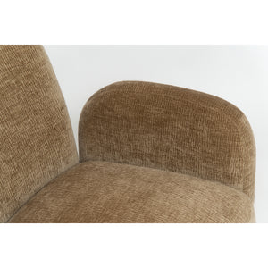 360° Swivel Chair Accent Chair - Dark Camel