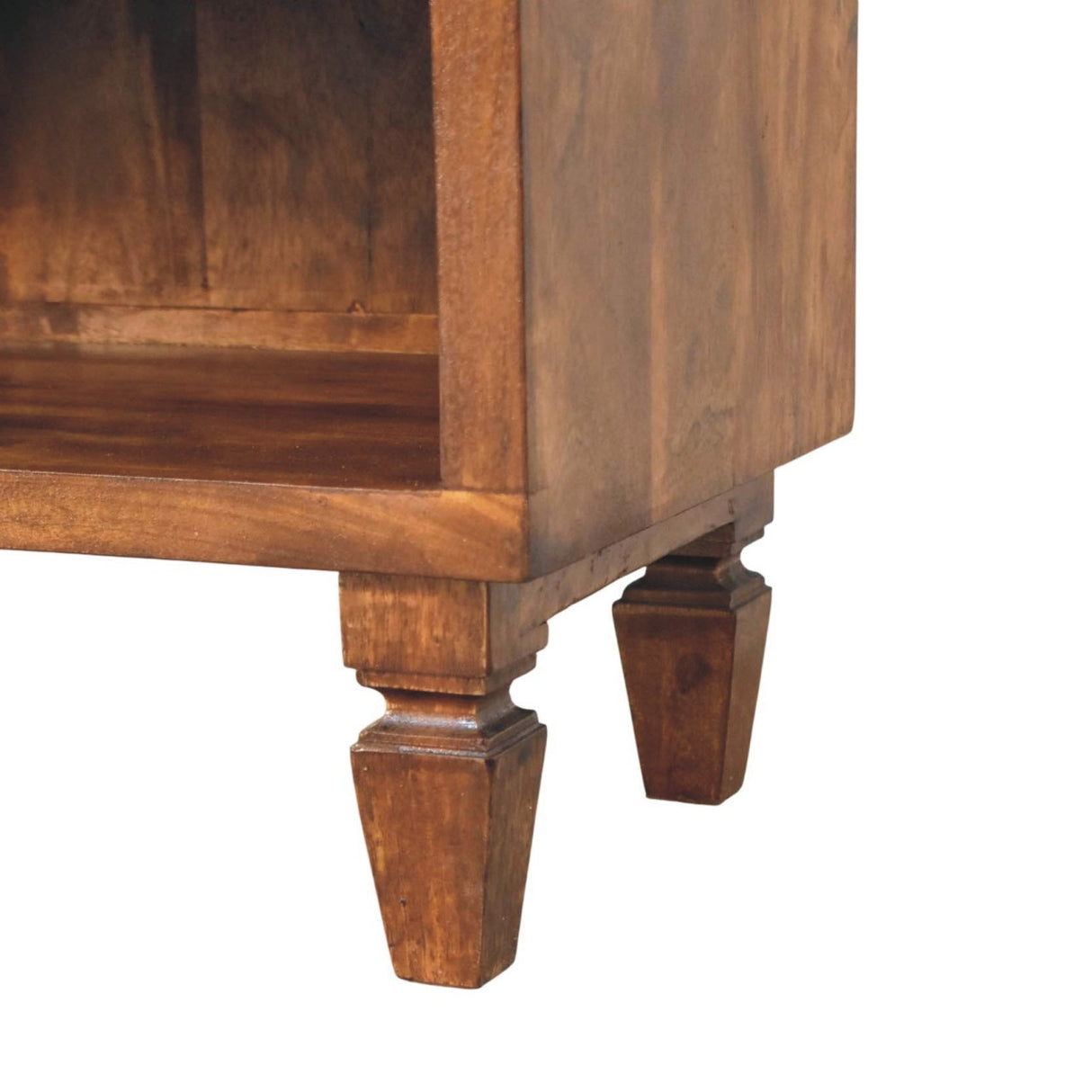 Solid Wood Cadiz Carved Shoe Bench