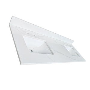 61-Inch Quartz Double Bathroom Vanity Top
