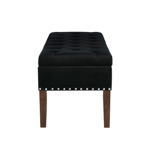 Tufted Bench with Storage