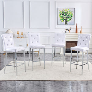 Bar Chairs & Crystal Clasp Design (Set of 2)