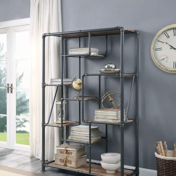 Brantley - Antique Bookshelf - Oak - Best Buy Furniture