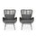 Modern Aesthetic Outdoor Rattan Accent Chair With Metal Legs - Best Buy Furniture