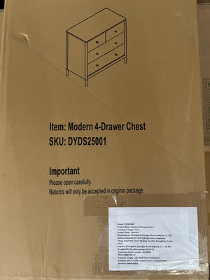 White 4-Drawer Kids Dresser