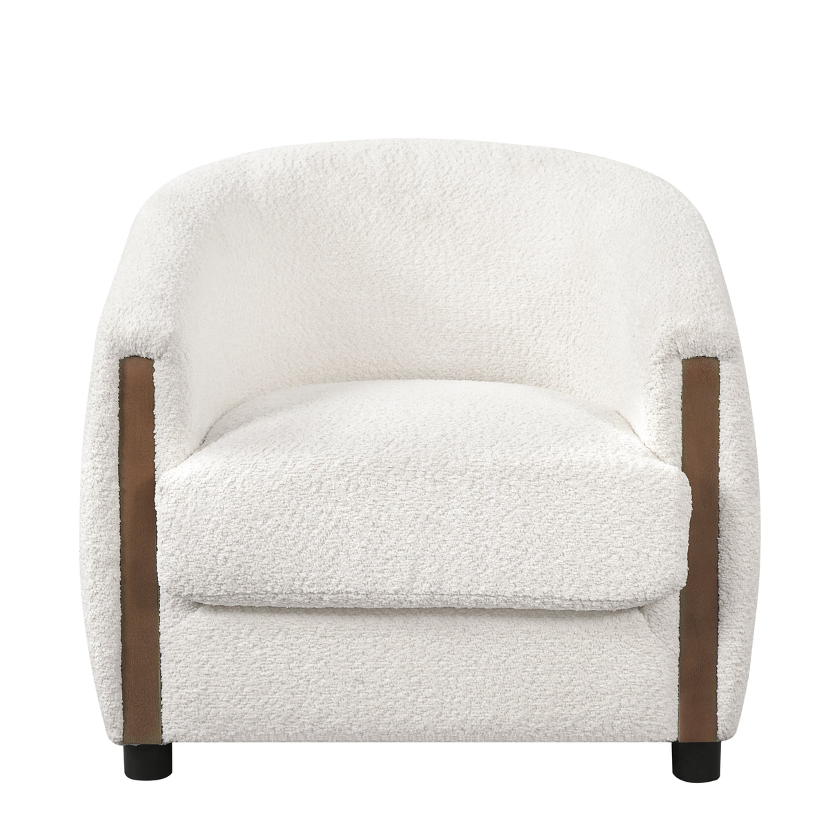 31.8" Modern Curved Barrel Accent Chair