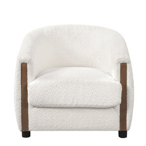 31.8" Modern Curved Barrel Accent Chair