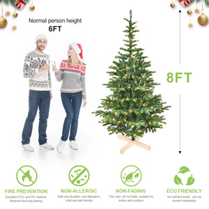 6ft Pre-Lit Christmas Tree with 300 Warm White Lights