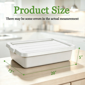 Commercial Meat Tubs with Lids - 6-Pack