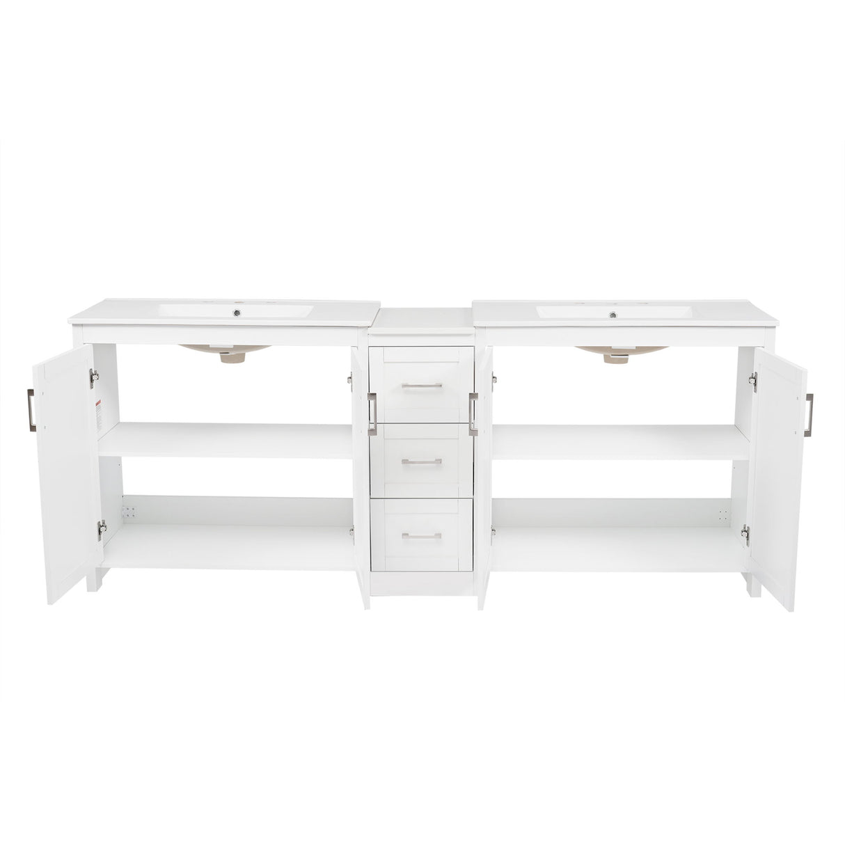 Double Sink Bathroom Vanity With Quartz Countertop