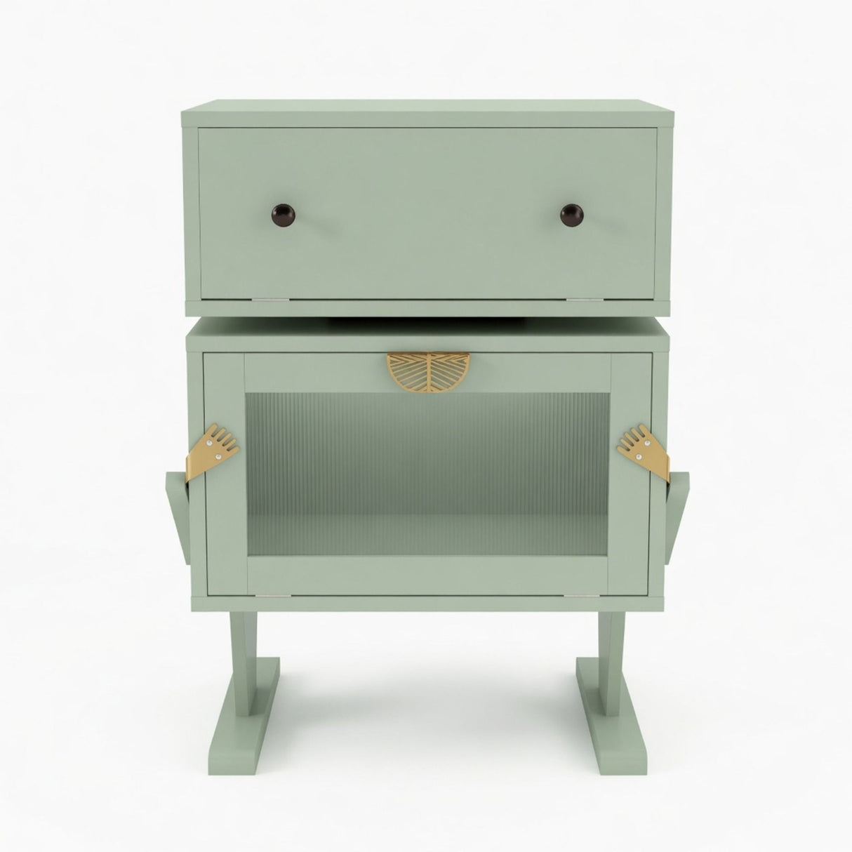 Robot LED Nightstand With 360° Rotating Drawer