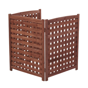 3 Panel Outdoor Air Conditioner Fence Screen