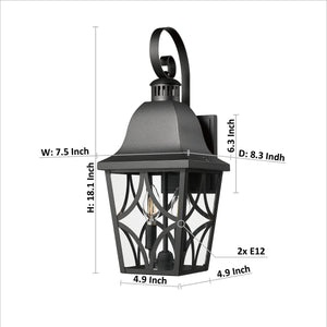 Outdoor Wall Light Fixtures, Waterproof Exterior Wall Sconce