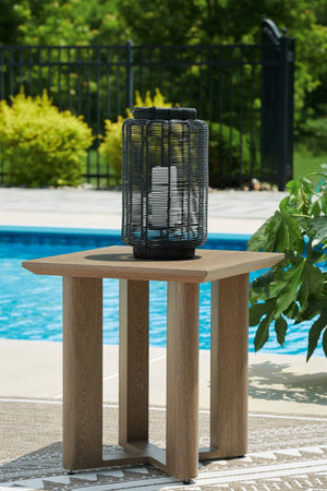 Serene Bay - Square End Table - Dark Brown - Best Buy Furniture
