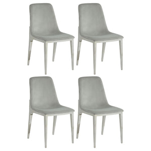 Upholstered Dining Side Chairs (Set of 4) - Gray