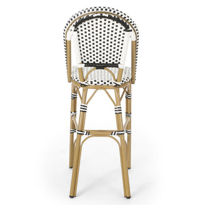 Outdoor Pe Rattan French Barstool Set