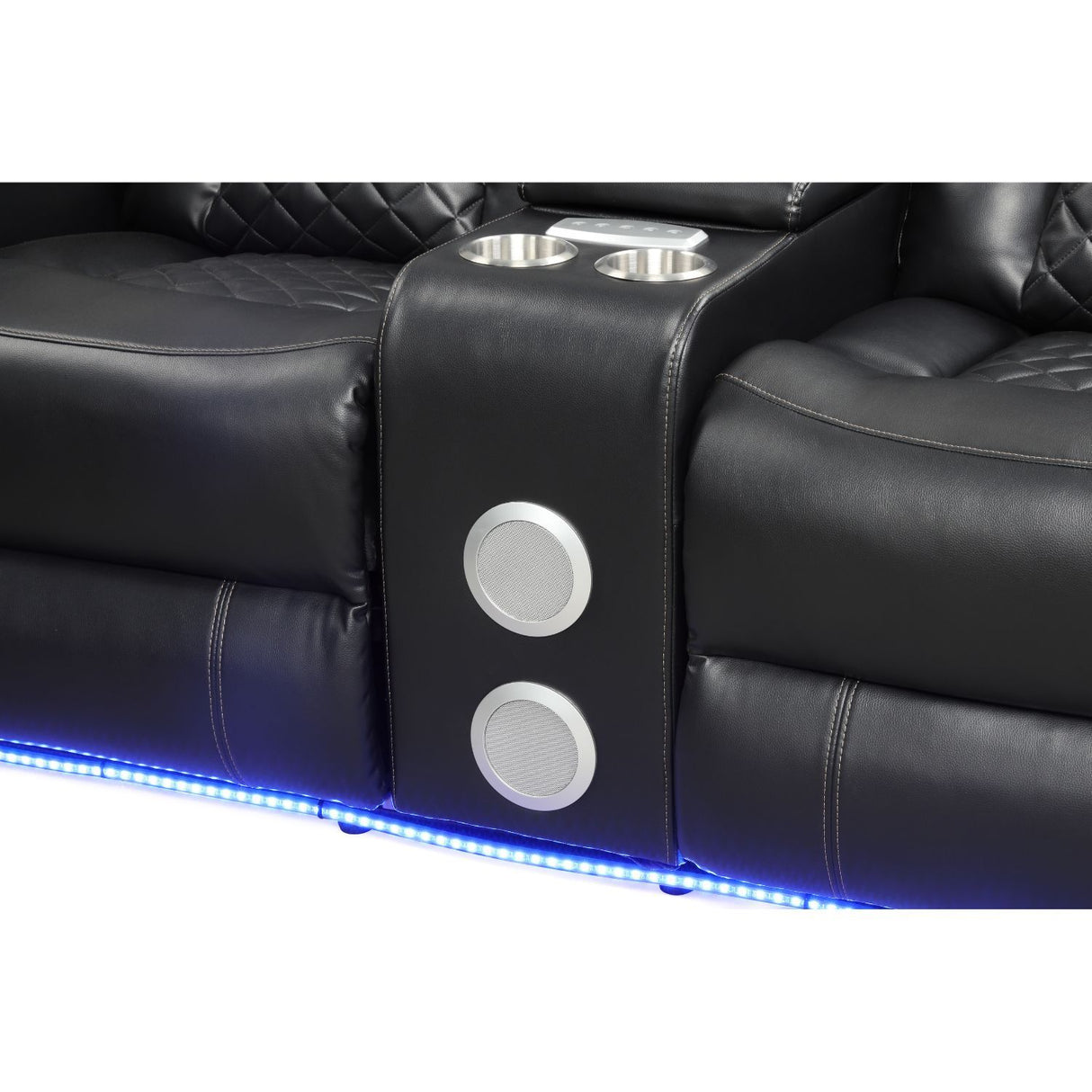 Benz - Power Reclining Loveseat & LED Lighting And Built In USB