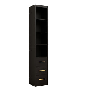 85.04" Tall Storage Cabinet with Drawer and Shelves