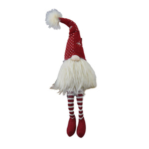 Christmas Gnomes Decorations, Christmas Table Home Ornaments For Holiday Party Gifts (Set of 2) - White / Red