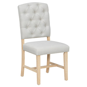 Dining Set With Leaf Round Table And 4 Upholstered Chairs