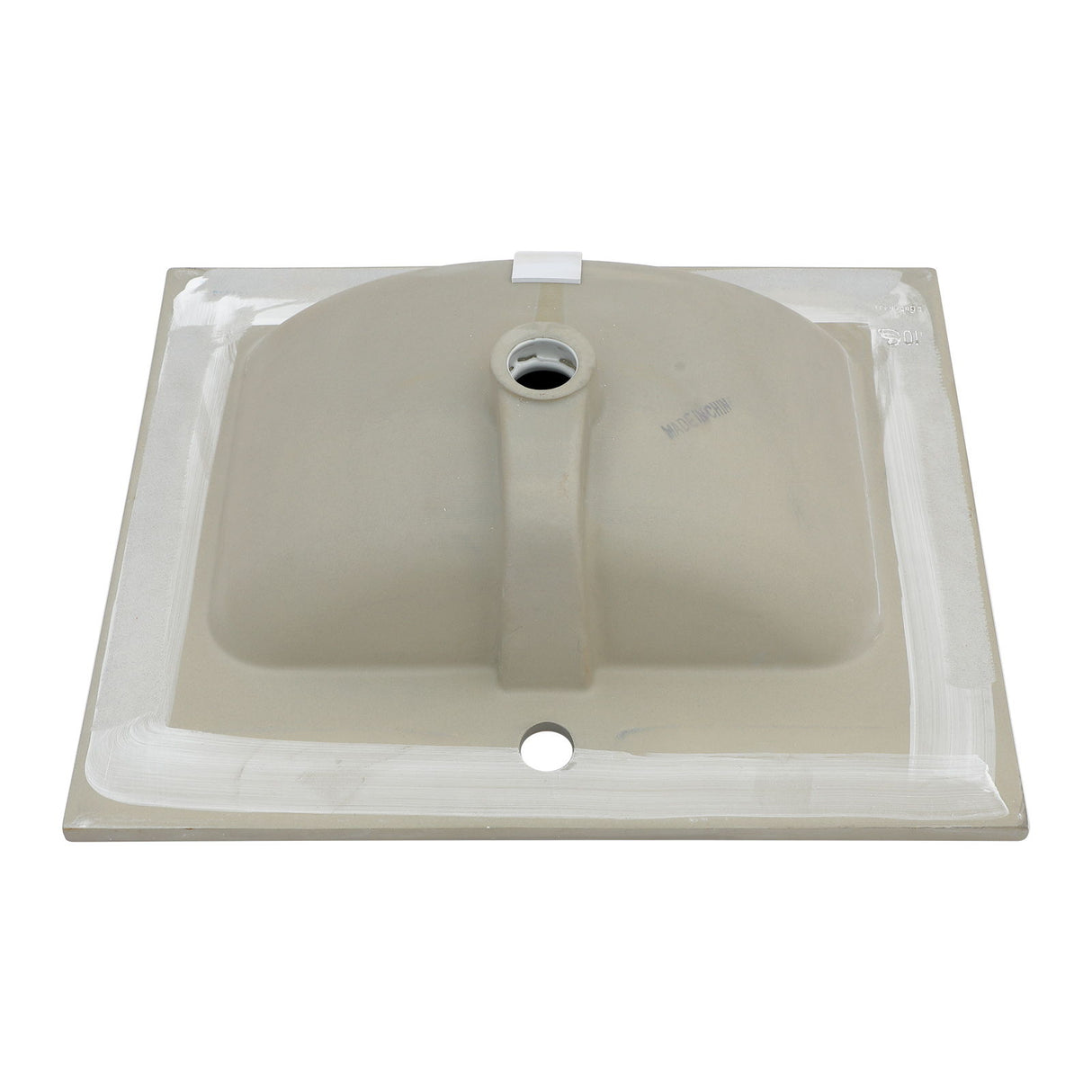 Rectangular Single Vanity Top With 1 Faucet Hole And Overflow Ceramic