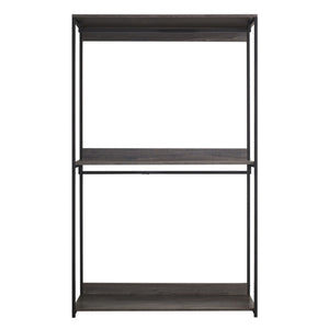 Monica - Walk-In Closet System, Modular Storage - Rustic