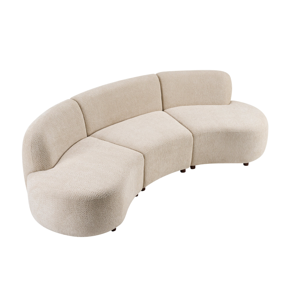 Cozelle 3-Piece Modern L Shape Sectional Cloud Couch