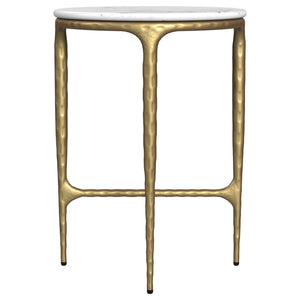 Prussia - Round Side Table - White Marble
