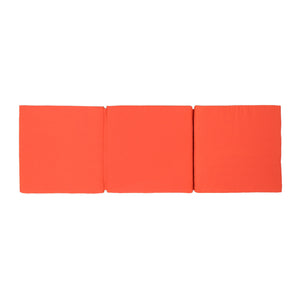 Waterproof Fabric Lounge Cushion With Rectangular Shape - Orange