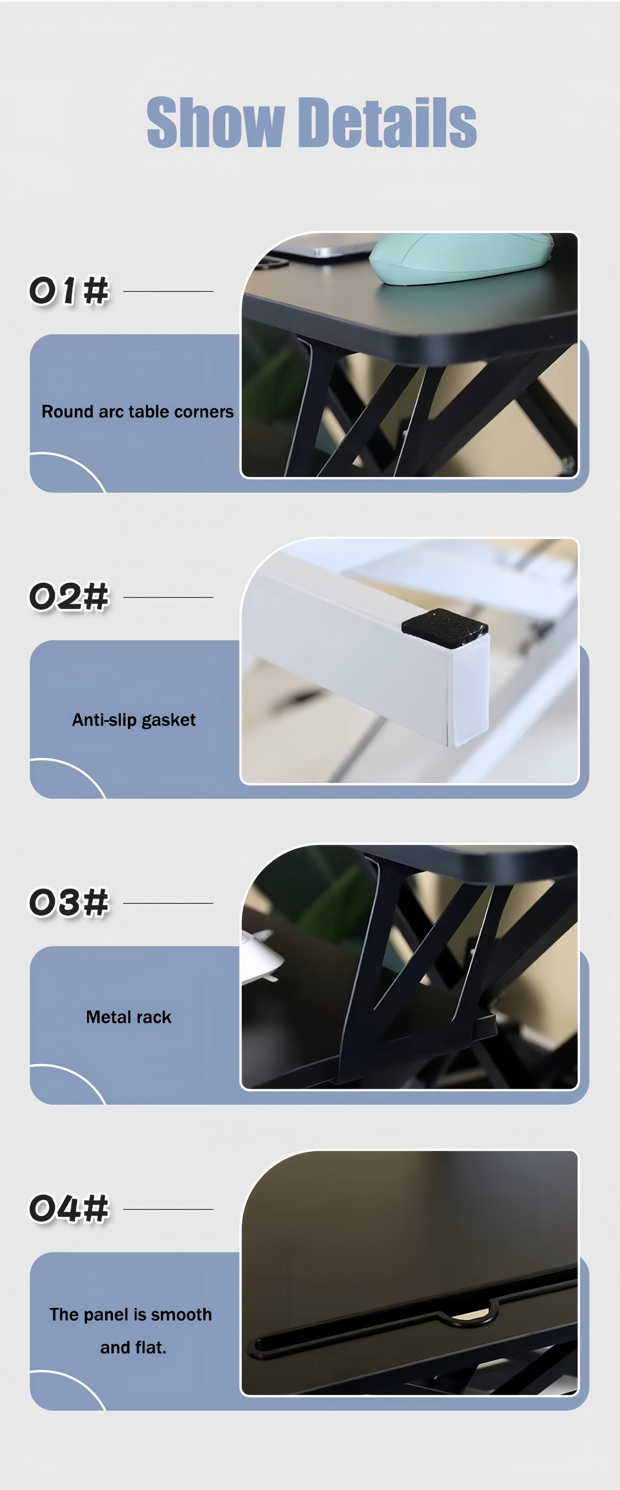 32 Inch Desk Converter