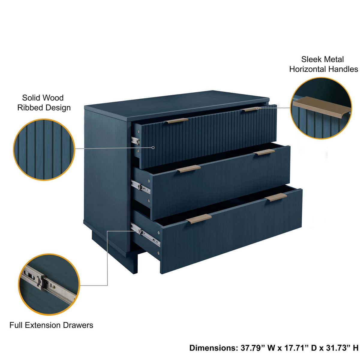 Granville - Dresser With 3 Drawers