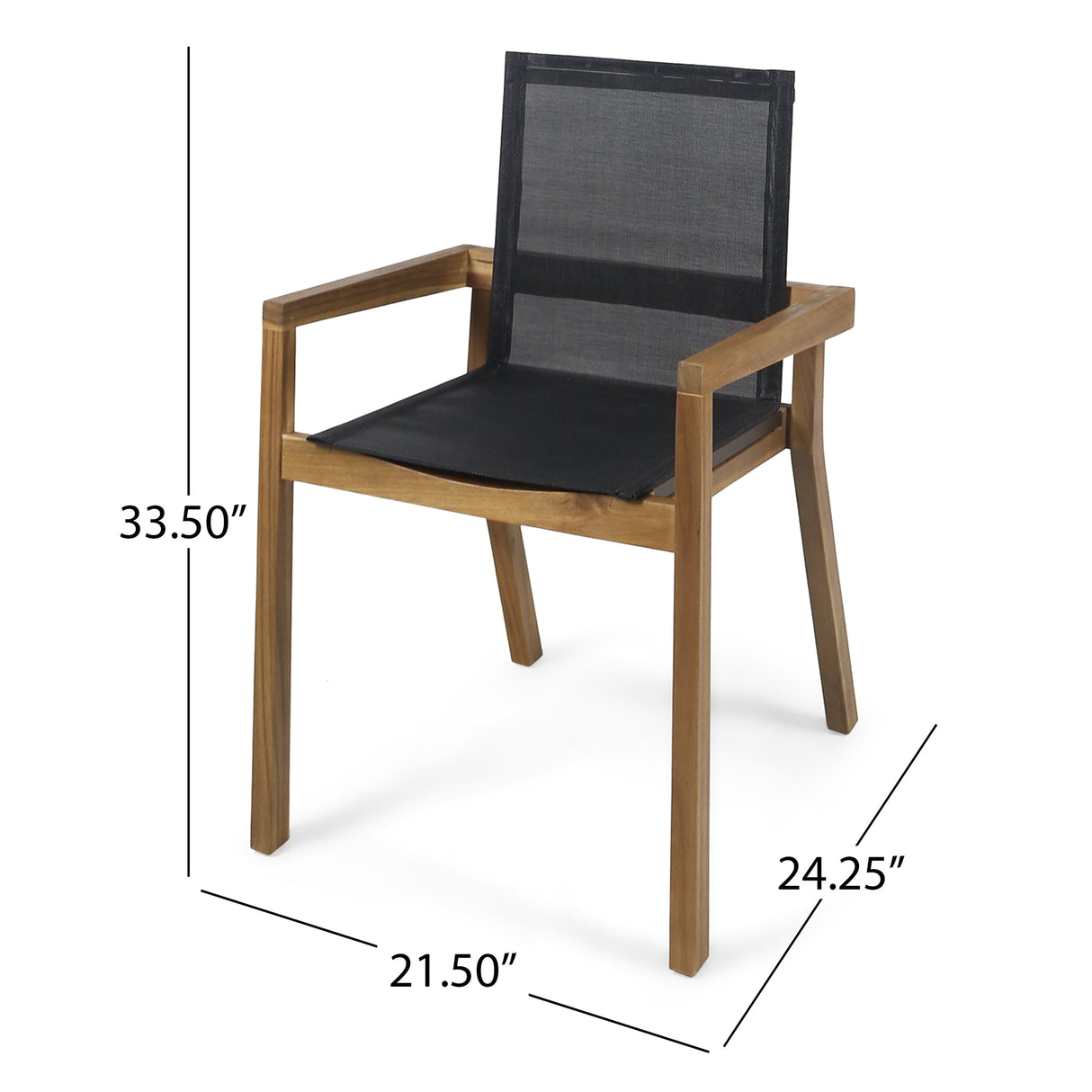 7-Piece Acacia Wood Outdoor Dining Set