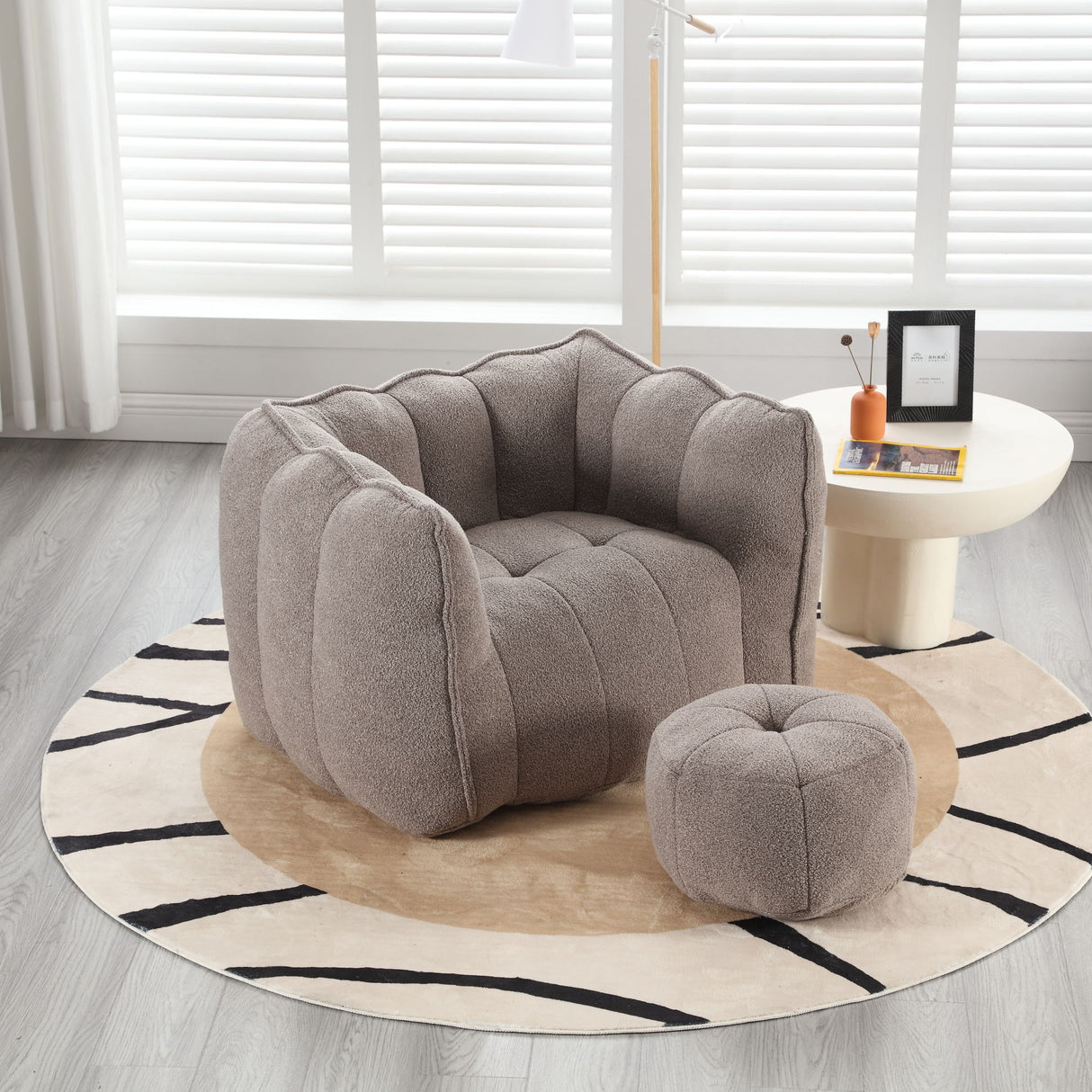 Soft Bean Bag Chair With High Resilient Foam