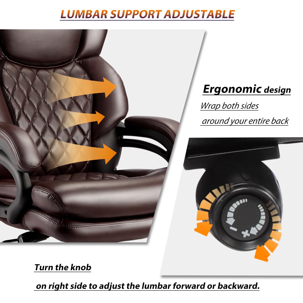 500lbs Big and Tall Office Chair for Heavy People